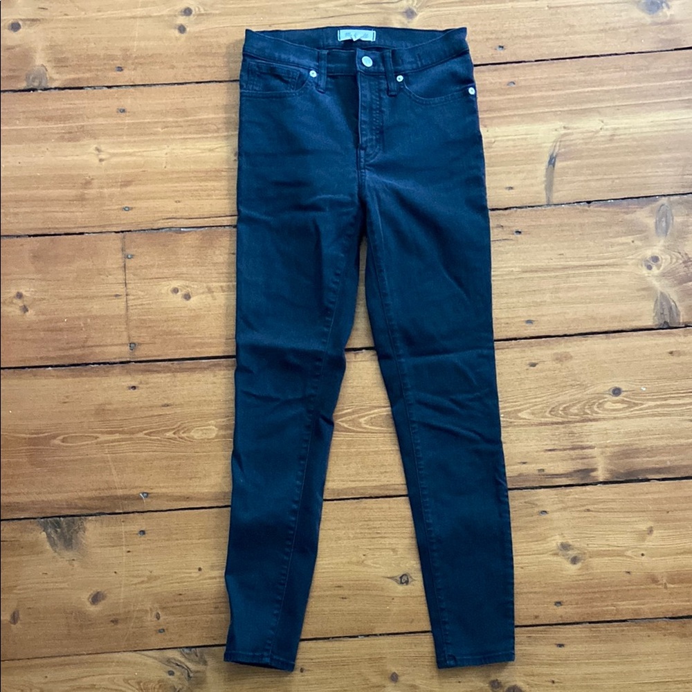 Madewell Black Skinny Jeans Mid-Rise Stretch Tall!